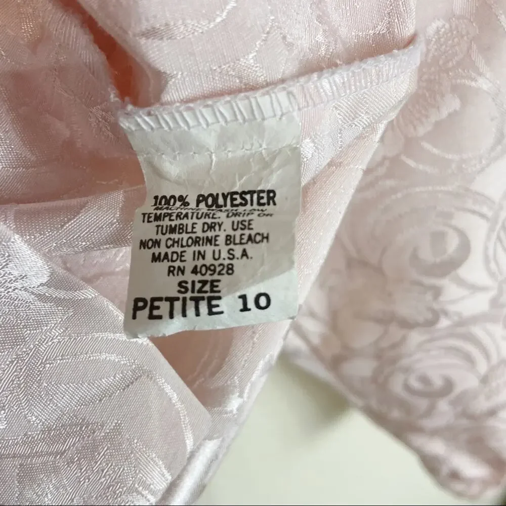 Vintage Pablo Collection Damask Suit Sz 10P